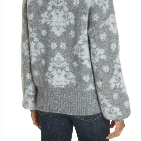 Lewit Wool Jacquard Long Sleeve Pullover sweater - Picture 6 of 8